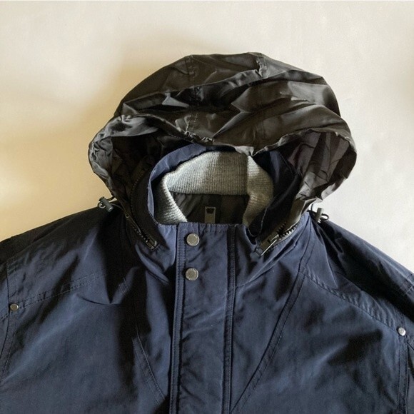 William Rast Men's Collared Navy and Gray Jacket Coat XL - Picture 9 of 14